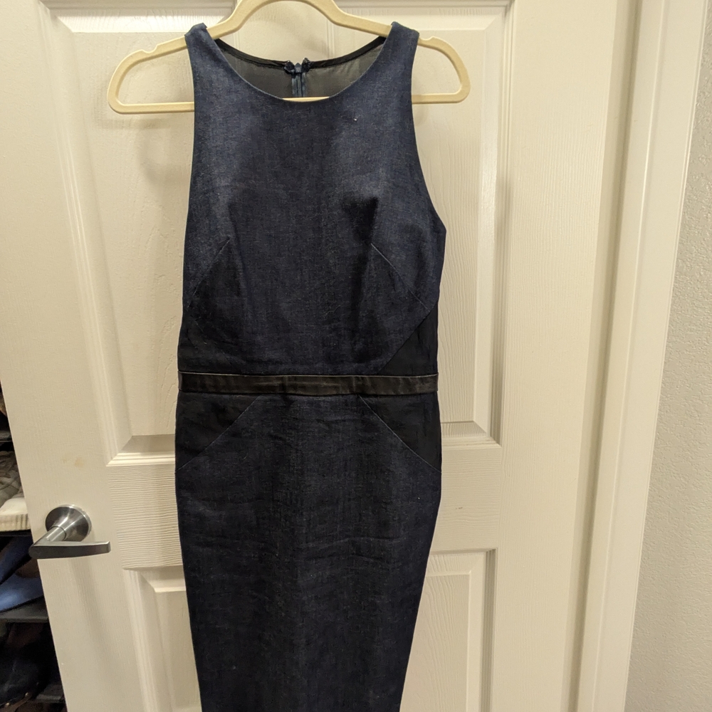 Nicole Miller Dark Denim Sleeveless Dress